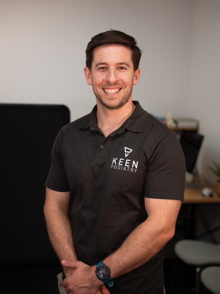 Headshot of Keen Podiatry owner, Matt, for home page.